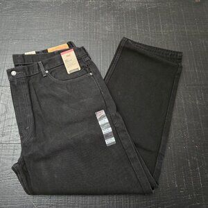 NWT- Levi's 505 Big and Tall Regular Jeans. Black. 44x32